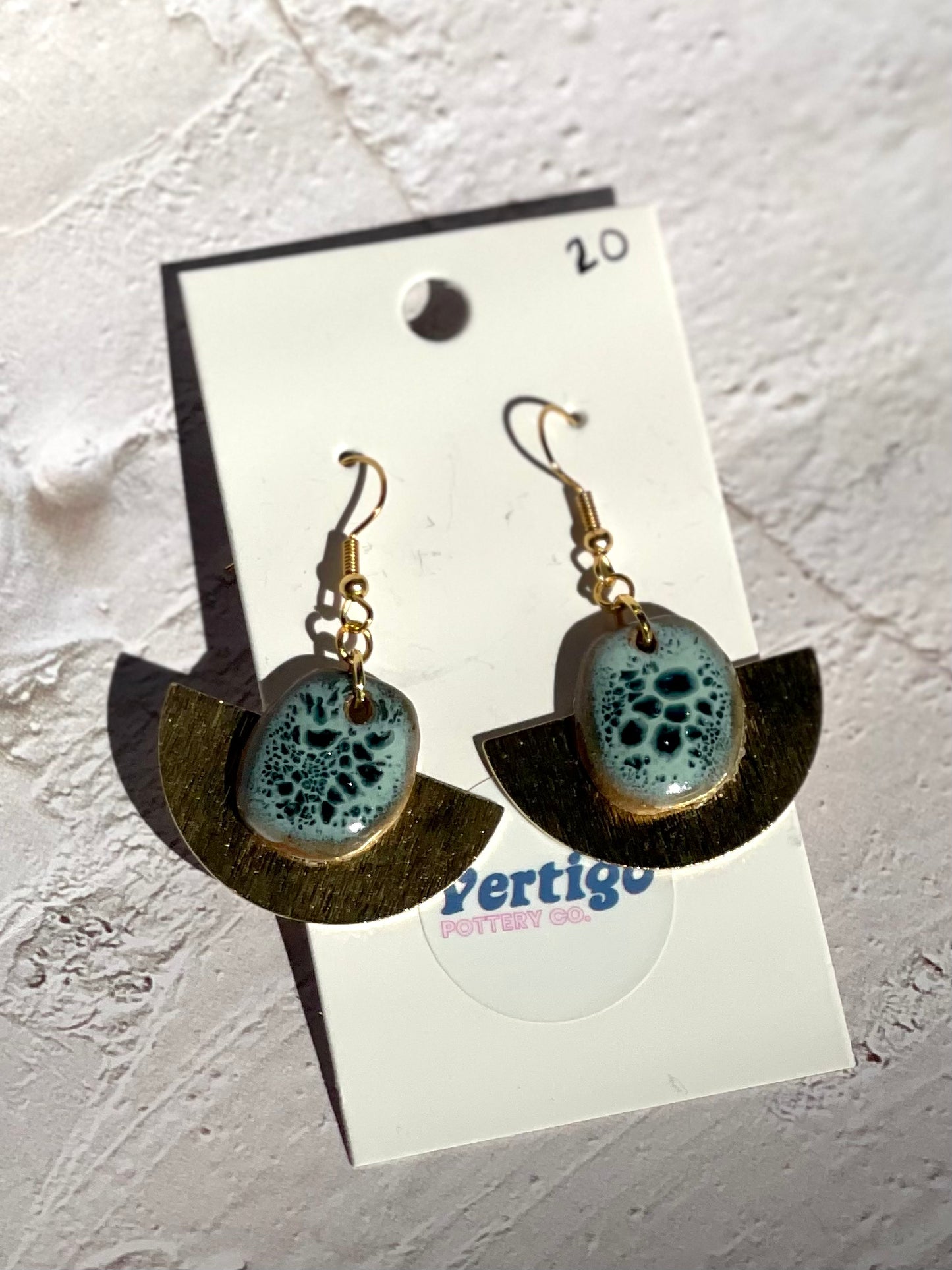 Gold Fan Earrings