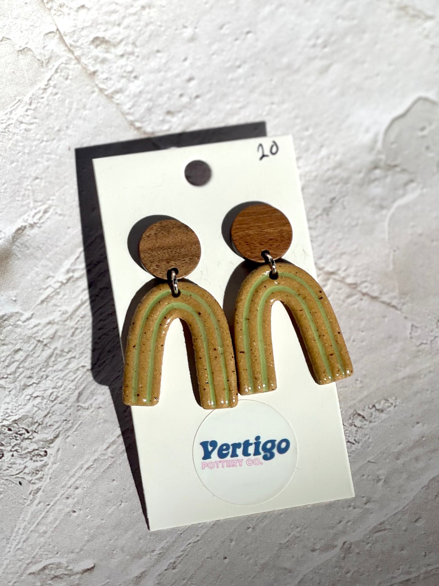 Green Arch Earrings