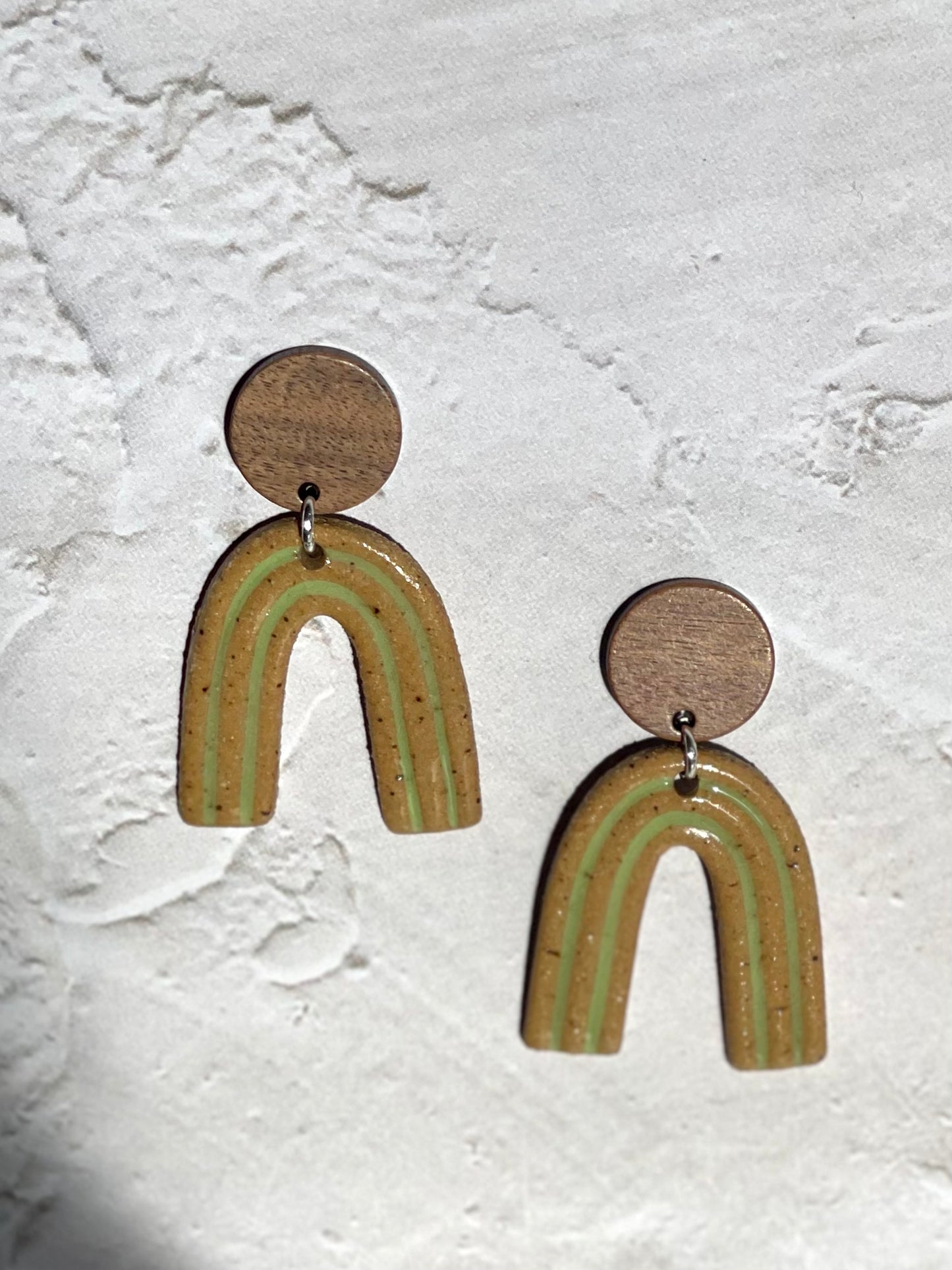 Green Arch Earrings